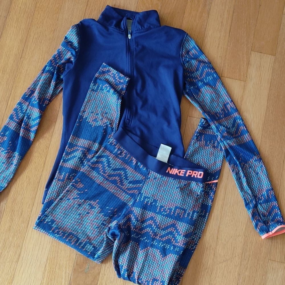 Nike Pro Dri fit workout set Small